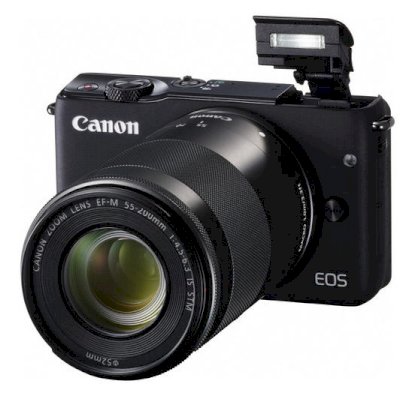 Canon EOS M10 (EF-M 55-200mm F4.5-6.3 IS STM) Lens Kit Black