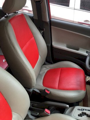 Ghế da ô tô 2015 màu Đỏ + Ghi