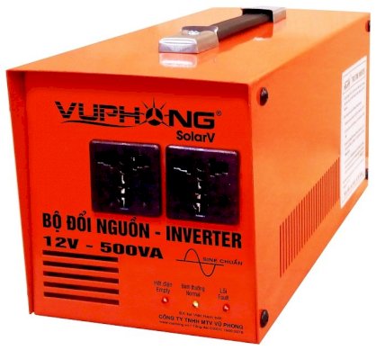 Bộ đổi nguồn sine chuẩn SolarV 12V-500VA.