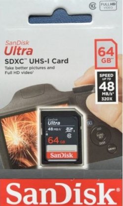 Thẻ nhớ SDXC Sandisk Ultra 64GB 320X - (Class 10)