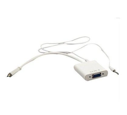 Mini HDMI to VGA 15CM Cable with audio output - HVA02