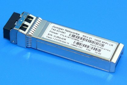 Juniper EX-SFP-10GE-LR SFP+ 10GBase-LR 10 Gigabit Ethernet Optics, 1310nm for 10km transmission on SMF