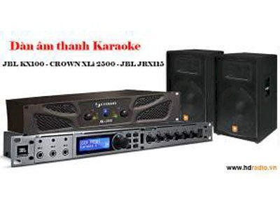 Dàn karaoke JBL KX100 - CROWN XLi 2500 - JBL JRX115