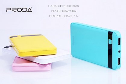 Pin Sạc Dự Phòng New Proda MG PPP-9 12000mAh