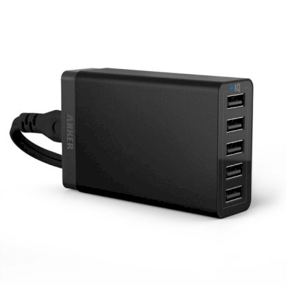 Sạc Anker 5 cổng USB 40W Black