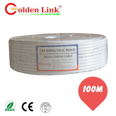 Cáp camera Golden Link RG 6 100m