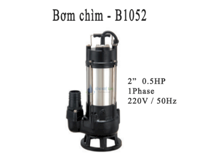 Máy bơm chìm GreenTech B1052 - 0.5HP