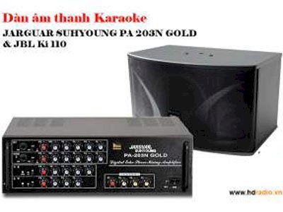 Dàn karaoke Jarguar suhyoung PA 203N GOLD - JBL Ki 110
