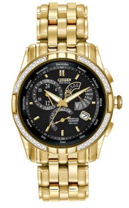 CITIZEN "Calibre 8700" Stainless Steel Diamond-Accented Eco-Drive Watch 39mm Eco-Drive E870