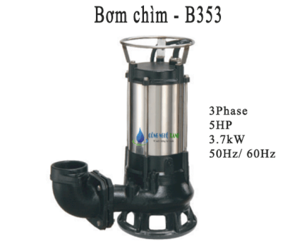 Máy bơm chìm GreenTech B353 - 5HP