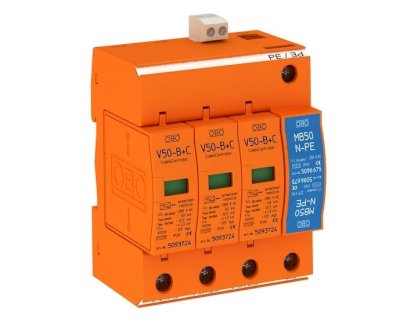 Chống sét đường nguồn AC Obo V50-B 3 NPE FS with remote signalling