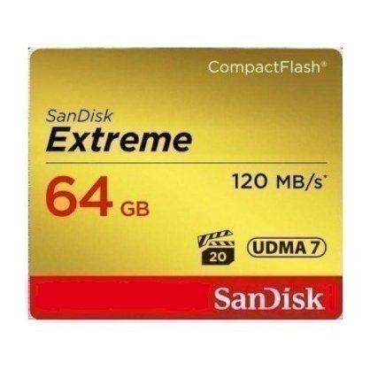 Thẻ nhớ SanDisk Compact Flash 800x 64GB (Vàng kim)