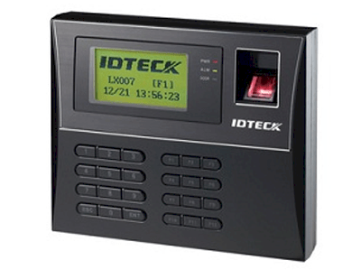 Máy chấm công và kiểm soát cửa ra vào bằng thẻ, vân tay IDTECK LX007SR
