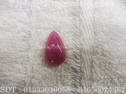 Mặt nhẫn, mặt dây truyền đá ruby nặng 6,69 g. Đá phong thủy