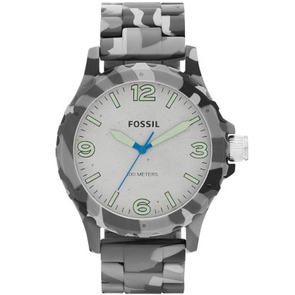 Đồng hồ Fossil Men's JR1464 Nate Analog Display Analog Quartz Grey Watch