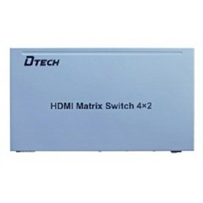 Bộ chia HDMI 4 vào 2 ra Dtech DT- 7029