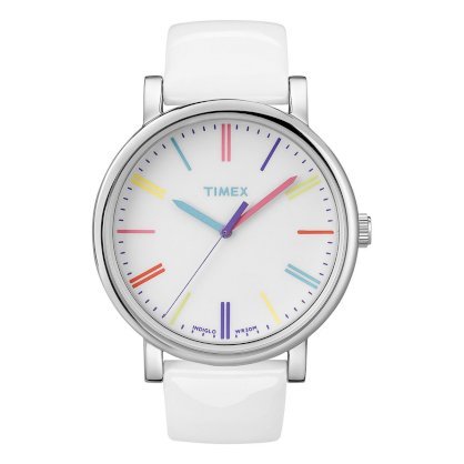 Timex - Đồng hồ thời trang Unisex dây da Originals Heritage (Trắng) T2N791