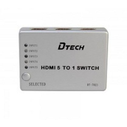 Bộ gộp HDMI 5 in 1 Out Dtech