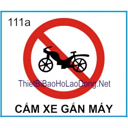 Biển báo cấm 111a cấm xe gắn máy Châu Gia Phát