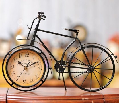 Đồng hồ sắt trang trí để bàn - Xe đạp (Bicycle Vintage Clock)
