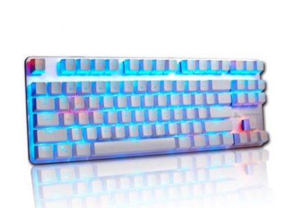 Bàn phím cơ ViewSonic KU520 Blue Switch - Phiên bản TKL 87 phím màu trắng