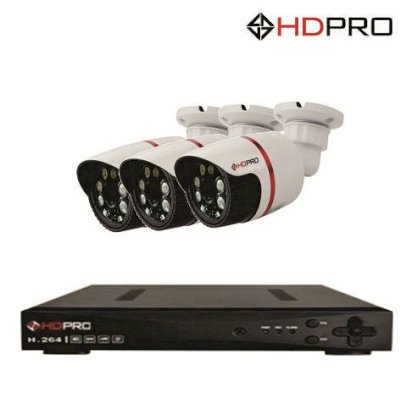 Bộ 3 camera quan sát HD-IP HDPRO HDPT3