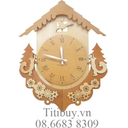 Đồng hồ gỗ NhatVy Clock NVL 11