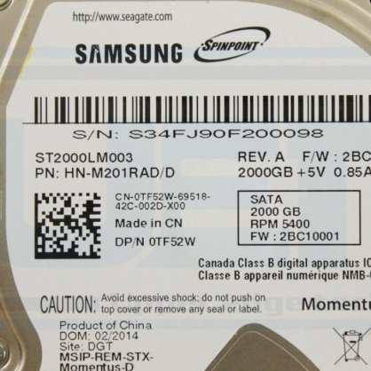 Ổ cứng laptop Samsung 2TB 5400rpm -32MB cache - Sata (ST2000LM003)