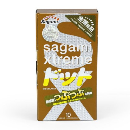 Hộp bao cao su Nhật Bản có gai Sagami Xtreme Feel Up 10 bao