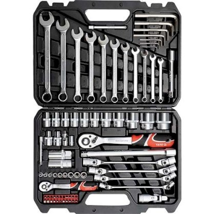 Bộ tuýt cờ lê tay vặn tổng hợp 77PCS YATO YT-38781