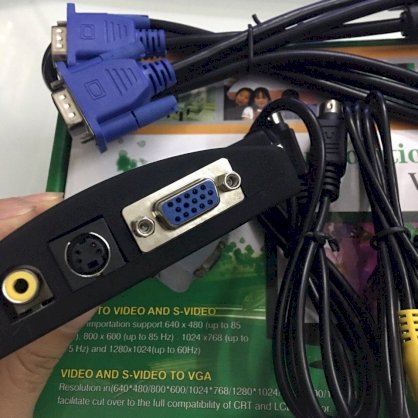 Bộ chuyển đổi AV S-Video sang VGA converter