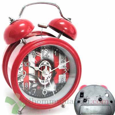 Đồng hồ báo thức chuông tròn bóng đá