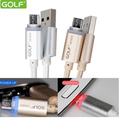 Cáp sạc nhôm MicroUSB có đèn led