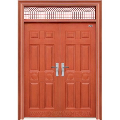 Cửa thép vân gỗ 2 cánh GuangYi Doors MS5062-M1