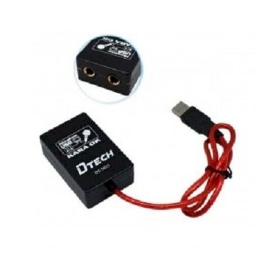 Cáp USB to 2 Jack Audio Dtech DT-5033