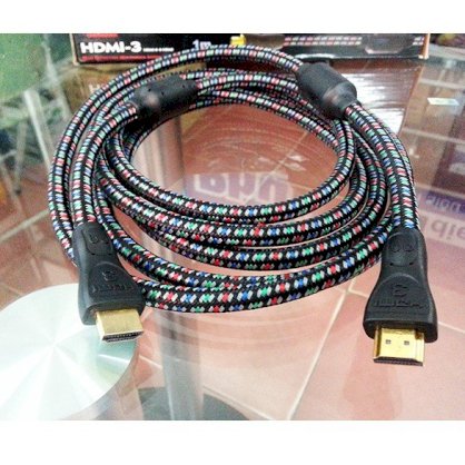 Cáp HDMI 1m Audioquest HDMI-3 có chức năng chống nhiễu, hỗ trợ full HD1080p, đầu mạ vàng 24K (#1859)