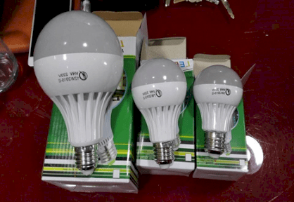 Đèn led Bulb tròn vỏ nhựa tản nhiệt nhôm 3W/004