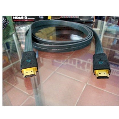 Cáp HDMI 2m Audioquest HDMI-G dây dẹt, hỗ trợ full HD1080p, đầu mạ vàng 24K (#1861)