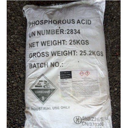 Nguyên liệu phân bón PHOSPHOROUS ACID (H3PO3) 98% (25kg/ bao)