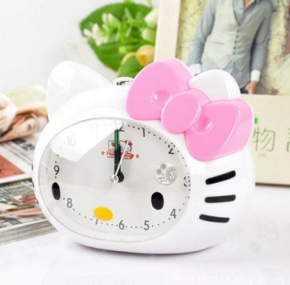 Đồng hồ báo thức Hello Kitty có đèn