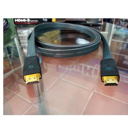 Cáp HDMI 3m Audioquest HDMI-G dây dẹt, hỗ trợ full HD1080p, đầu mạ vàng 24K (#1890)