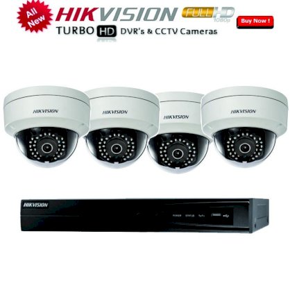 Trọn gói 4 Camera hikvision cao cấp full HD 3.0MP