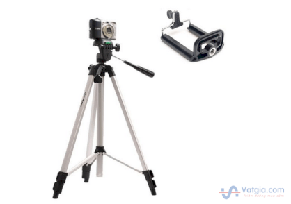 Chân máy ảnh Tripod kèm giá đỡ điện thoại VRG007868