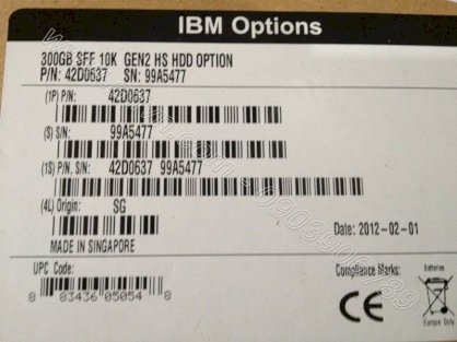 Lenovo IBM 600GB 10K 12Gbps SAS 2.5" G3HS HDD 00WG690