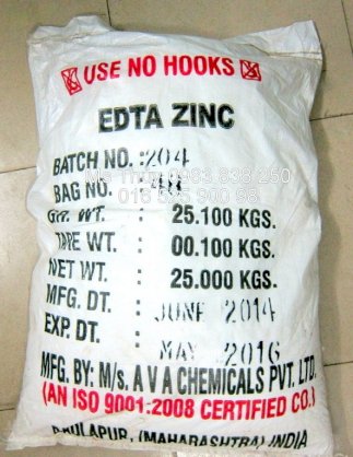 EDTA Kẽm ( EDTA Zinc) (25kg/ bao)