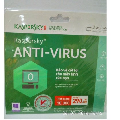 Kaspersky anti-virus 3pcs