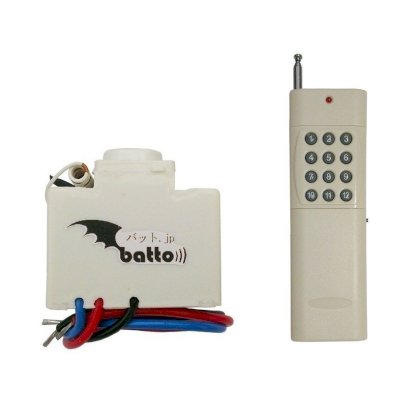 Bộ công tắc điều khiển từ xa IR + RF Batto BT-S3-IRFSV1 + Remote tầm xa 2500m 12 nút R4B12