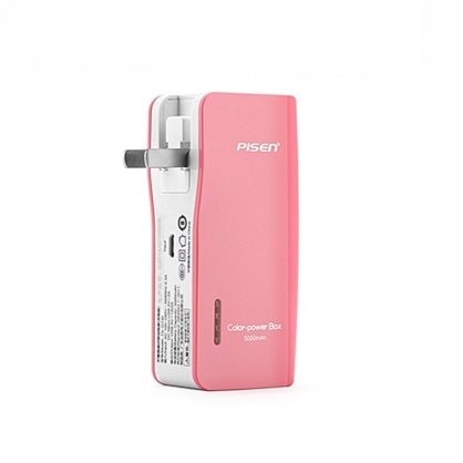 Sạc dự phòng Pisen Color Power Box Rose Pink 5000mAh