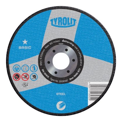 Đá cắt kim loại Tyrolit 100 x 1.0 x 16.0 A60-BF Inox 222893