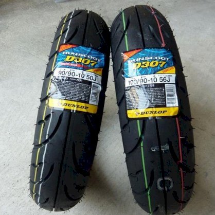 LỐP XE TAY GA HONDA LEAD, SPACY 90/100-10 DUNLOP D307